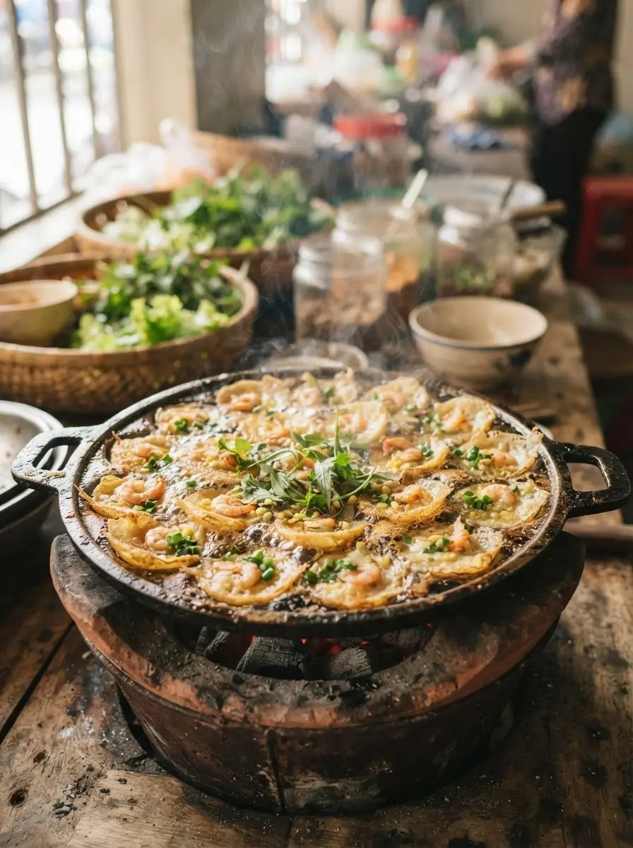 Chế biến bánh khọt, món ăn gắn với Vũng Tàu